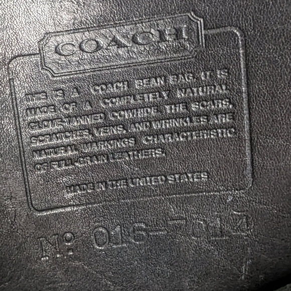 VTG Coach Station Bag Black Leather Crossbody Purse - Picture 11 of 14